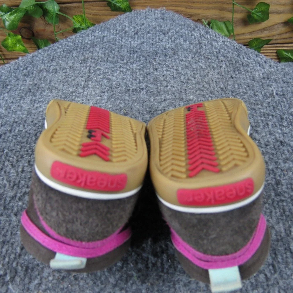 See Kai Run Toddlers' Brown Suede Canvas High-Top Sneakers Size 5 Floral Cozy